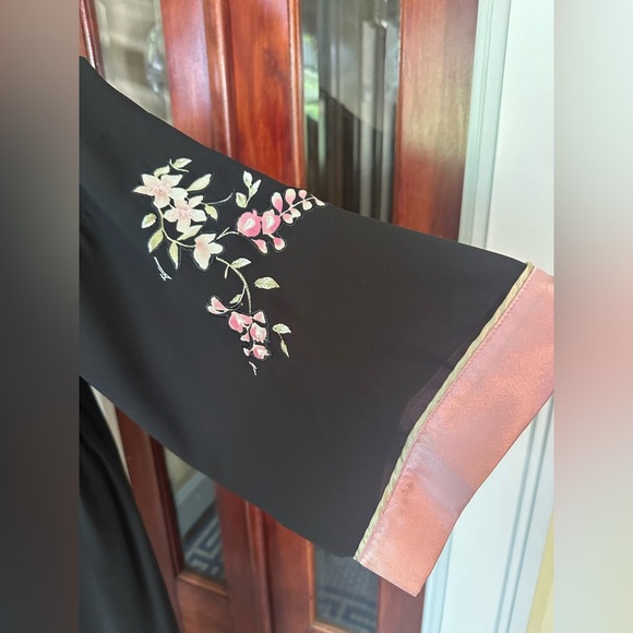 Oscar de la Renta | Pink Label Maxi Slip Dress & Dressing Robe Set, Size S - Picture 11 of 16